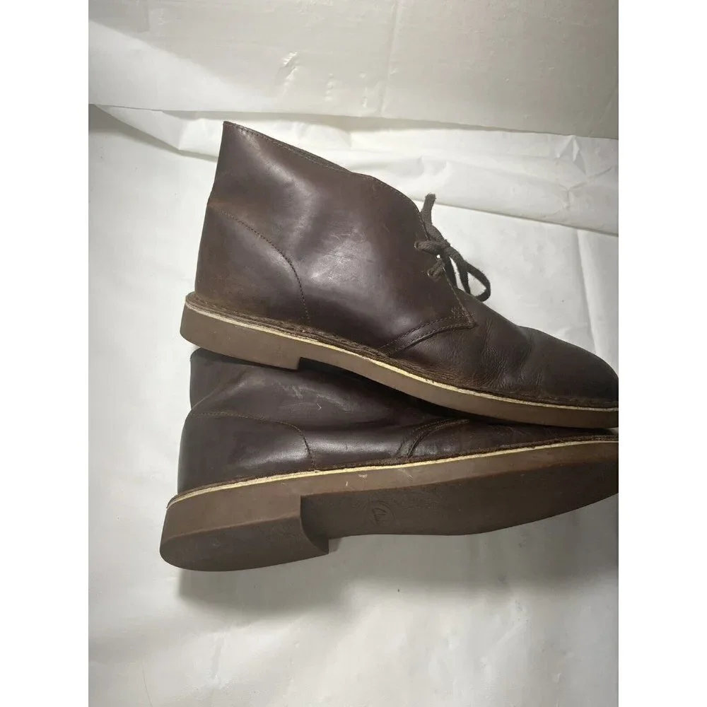 Clarks Men's Bushacre 2 Boot Chukka Desert brown leather 11.5
